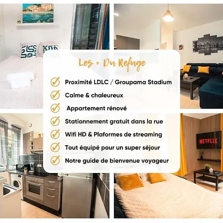Le Refuge - T2 Proximite Ldlc Groupama Stadium Appartement